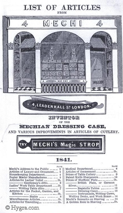 MECHIS- CATALOGUE OF MANUFACTURES 1841 Enlarge Picture